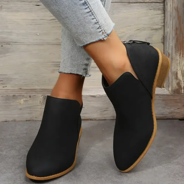 🔥Last Day 60% OFF 🔥Women's Low Heel Ankle Chunky Heel Boots