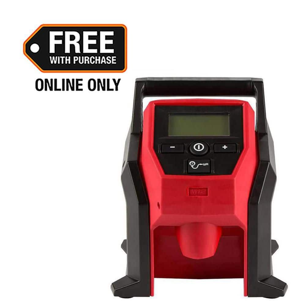 M12 12-Volt Lithium-Ion Cordless Electric Portable Inflator (Tool-Only)