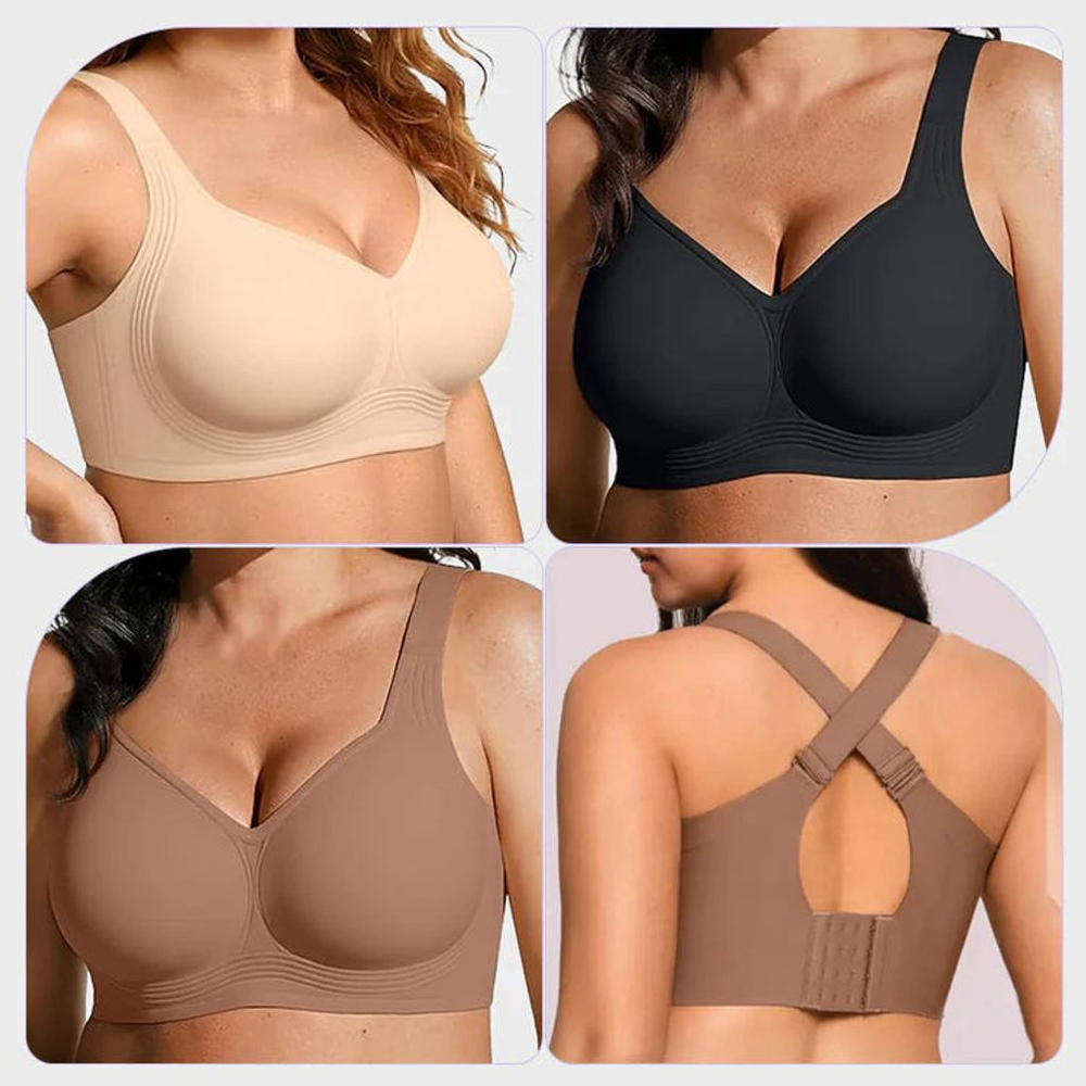 💖 Comfortable Wireless Full-Coverage Jelly Bra 🌸