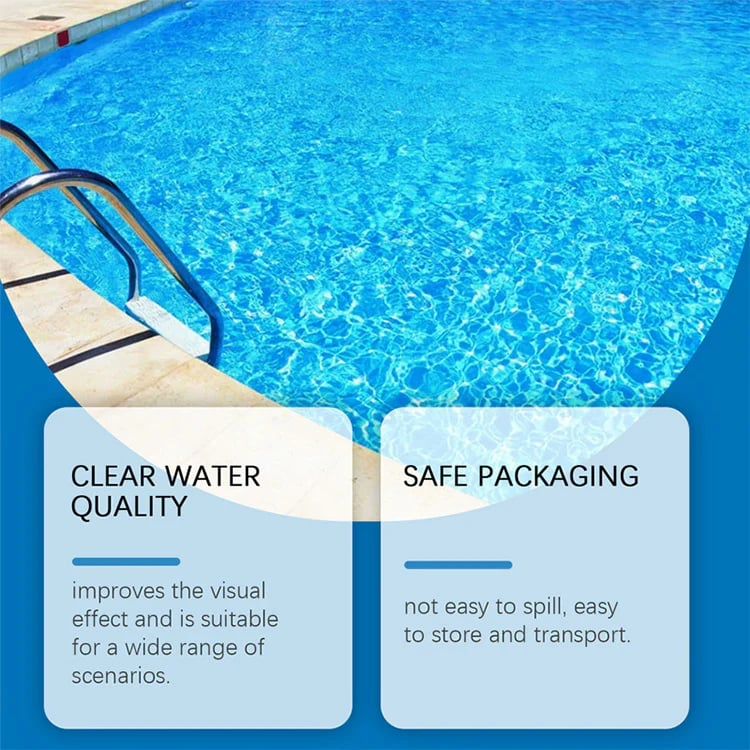 💧 Swimming Pool Purifying Liquid – Crystal Clear Water, Zero Hassle! ✨ Say goodbye to green water & harsh chemicals – just pure, fresh swimming every time. 🏊‍♂️💙