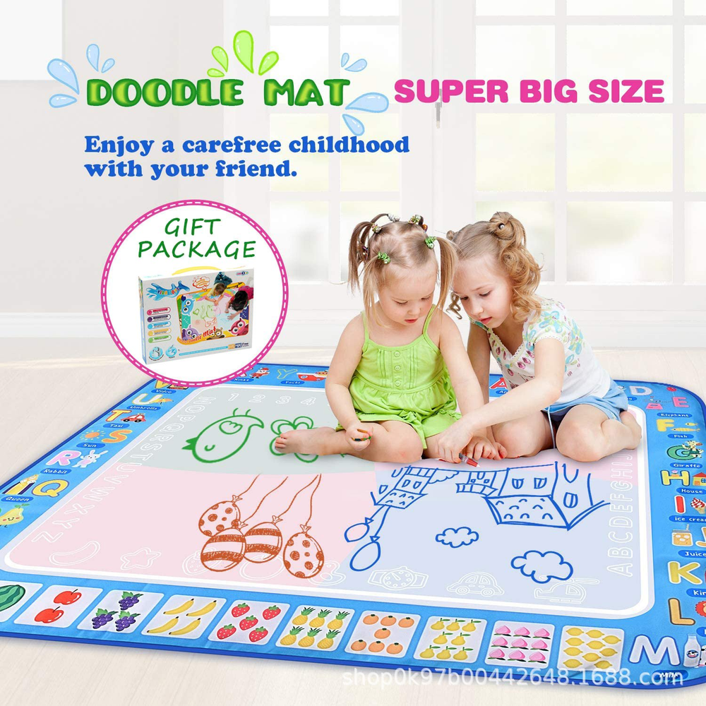 🎁Water Doodle Mat ,Aqua Painting Drawing Mat Mess Free Learning Toy Mat