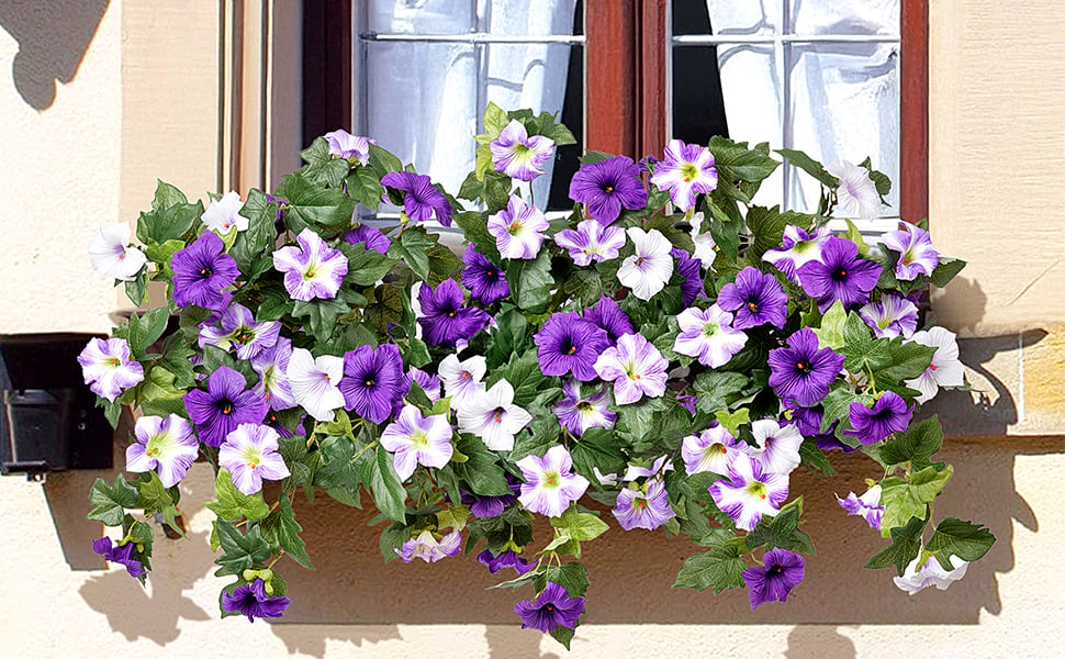 🔥Spring Faux Petunias Silk Flower UV Resistant No Fade Floral