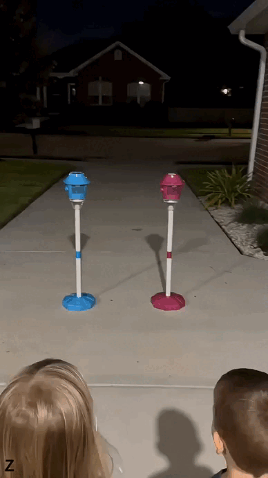 Automatic Light-Up Street Lamp Bubble Machine-SUY