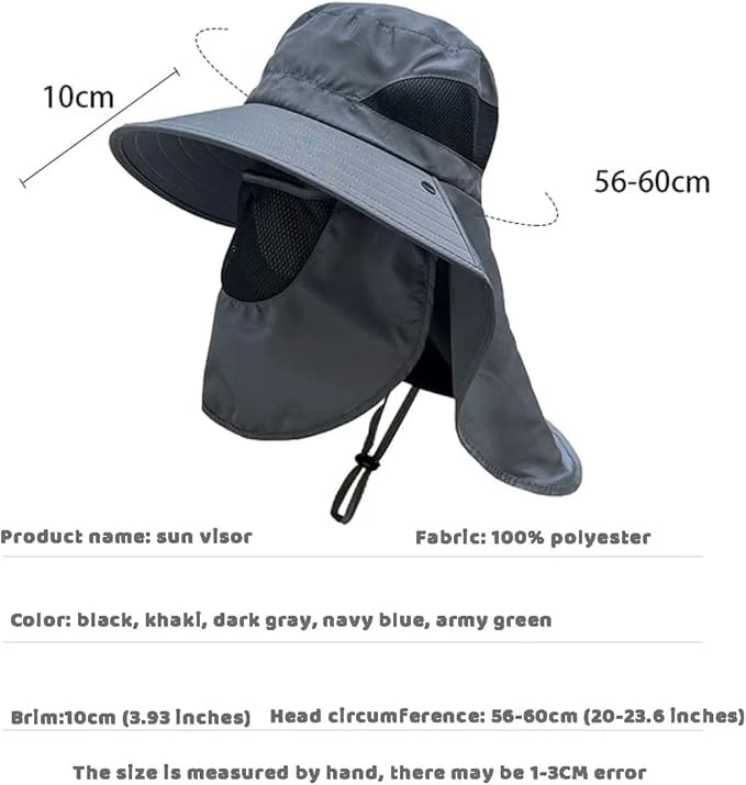 🌞Fisherman's Hat Detachable Outdoor Sun-Protective Face Covering🏕️