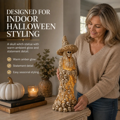 🎃Early Halloween Promotion🏆Skeleton Witch Ornament