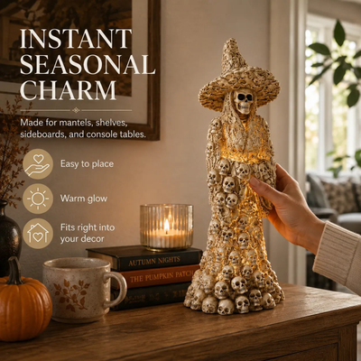 🎃Early Halloween Promotion🏆Skeleton Witch Ornament