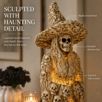 🎃Early Halloween Promotion🏆Skeleton Witch Ornament
