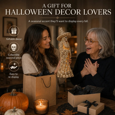 🎃Early Halloween Promotion🏆Skeleton Witch Ornament